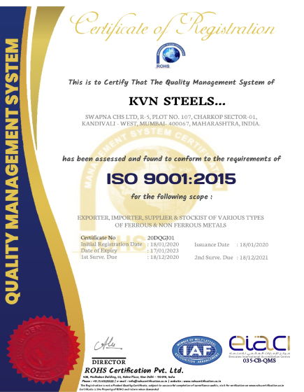 certification image